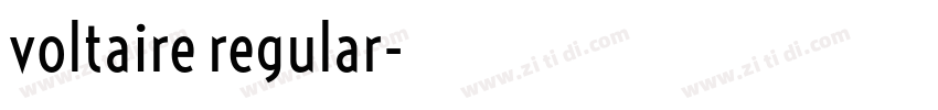 voltaire regular字体转换